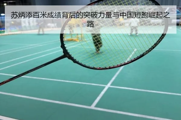 苏炳添百米成绩背后的突破力量与中国短跑崛起之路